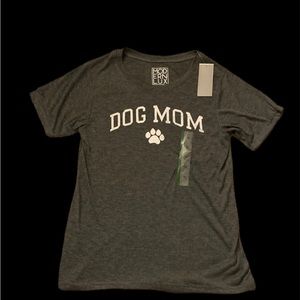Grey “DOG MOM” T-shirt